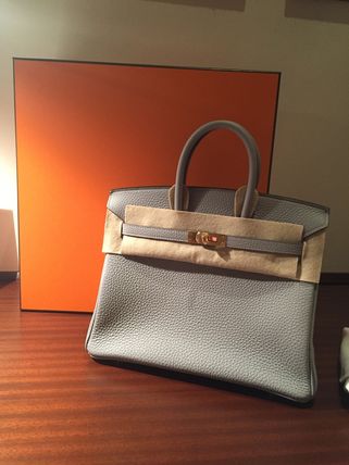 エルメス バーキン25 スーパーコピー Birkin 25cm bluegracier新色☆ゴールド金具 6060722